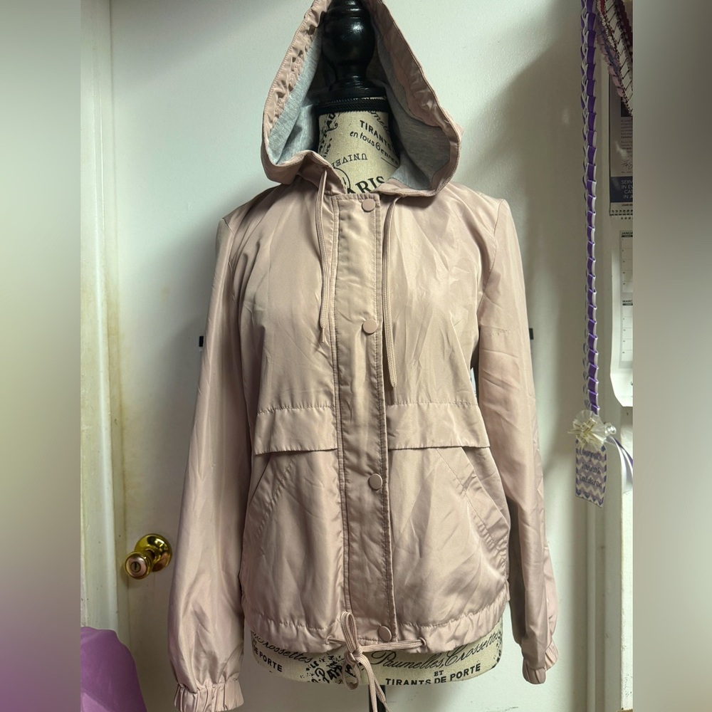 H&M Light Pink Hooded Jacket